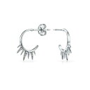 ブリング レディース ピアス&イヤリング アクセサリー Punk Rocker Goth Biker Jewelry Points Arrow 5 Spike ...