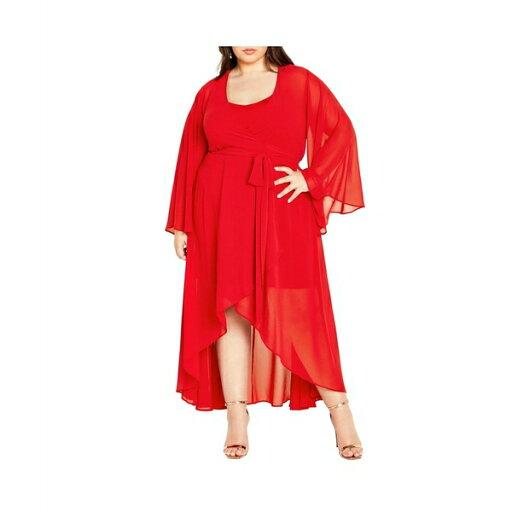 シティーシック レディース ワンピース トップス Plus Size Fleetwood Dress Red シティーシック レディース ワンピース トップス Plus Size Fleetwood Dress Red