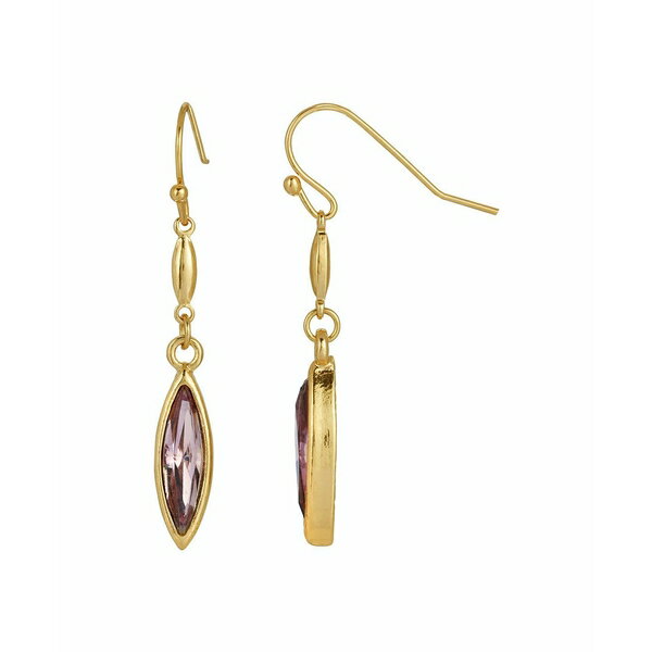 2028 レディース ピアス＆イヤリング アクセサリー Gold-Tone Drop Earrings Purple