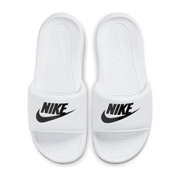 ナイキ レディース サンダル シューズ Nike Victori One sliders in white/black White/Black