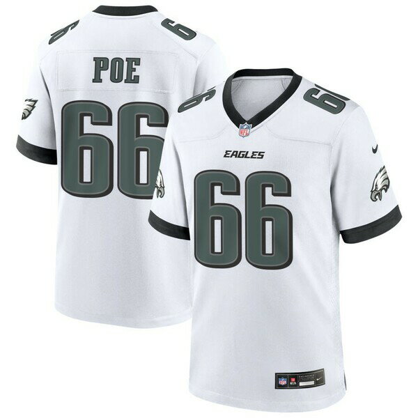 ナイキ メンズ ユニフォーム トップス Philadelphia Eagles Nike Custom Game Jersey White