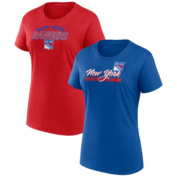 t@ieBNX fB[X TVc gbvX New York Rangers Fanatics Women's Risk T Shirt Combo Pack