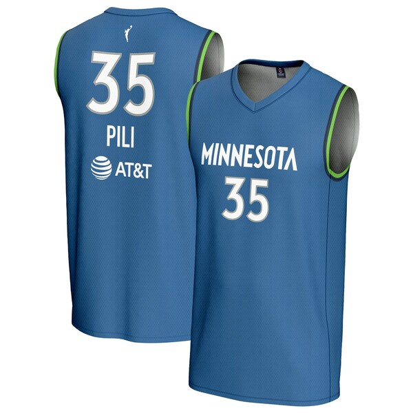 ゲームデイグレーツ メンズ ユニフォーム トップス Alissa Pili Minnesota Lynx GameDay Greats Unisex Lightweight Replica Basketball Jersey Blue