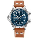 ハミルトン レディース 腕時計 アクセサリー Men's Swiss Khaki X-Wind Brown Leather Strap Watch 45mm B...