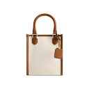 トッミーバハマ レディース トートバッグ バッグ Solid Canvas North South Tote with Leather Trim Natural