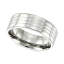 レガシー フォー メン バイ シモン アイ スミス レディース リング アクセサリー Textured Ring in Stainless Steel Stainless Steel(4)