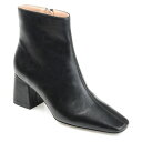 ジャーニーコレクション レディース ブーツ シューズ Women's Haylinn Block Heel Dress Booties Black
