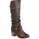 ジャーニーコレクション レディース ブーツ シューズ Women's Wide Calf Late Boot Dark Brown