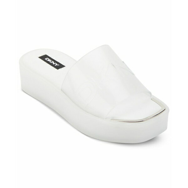 ダナ キャラン ニューヨーク レディース サンダル シューズ Women's Laren Platform Slide Sandals Clear