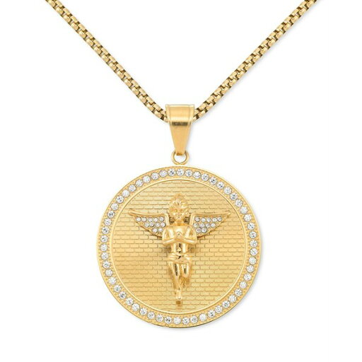 レガシー フォー メン バイ シモン アイ スミス レディース ネックレス・チョーカー・ペンダントトップ アクセサリー Crystal Angel Disc 24" Pendant Necklace in Gold-Tone Ion-Plated Stainless Steel Gold-Tone レガシー フォー メン バイ シモン アイ スミス レディース ネックレス・チョーカー・ペンダントトップ アクセサリー Crystal Angel Disc 24" Pendant Necklace in Gold-Tone Ion-Plated Stainless Steel Gold-Tone