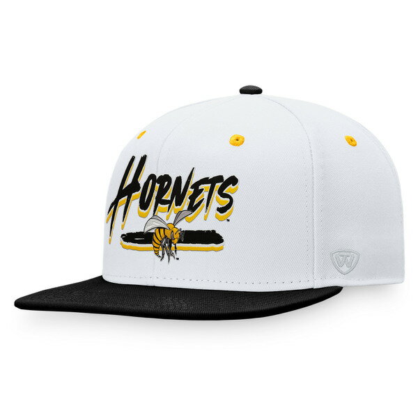 楽天astyトップ・オブ・ザ・ワールド メンズ 帽子 アクセサリー Alabama State Hornets Top of the World Sea Snapback Hat White/Black