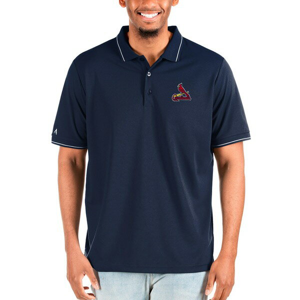 AeBOA Y |Vc gbvX St. Louis Cardinals Antigua Big & Tall Affluent Polo Navy