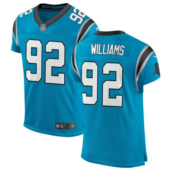 ʥ  ˥ե ȥåץ Carolina Panthers Nike Classic Elite Custom Jersey Blue