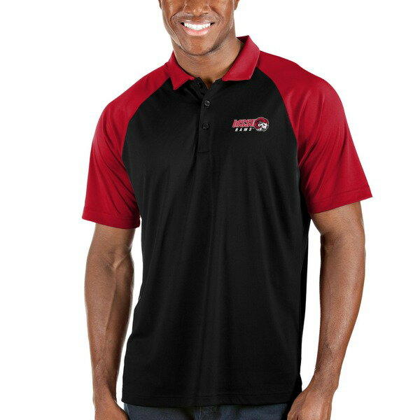 アンティグア メンズ ポロシャツ トップス WinstonSalem State Rams Antigua Nova Polo Black/Red