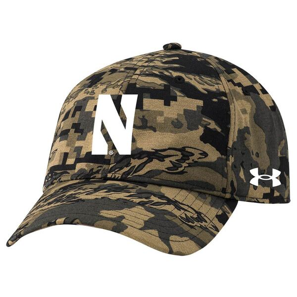 A_[A[}[ Y Xq ANZT[ Northwestern Wildcats Under Armour Freedom Adjustable Hat Camo