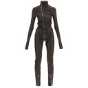 リックオウエンス レディース ワンピース トップス Jumpsuit In Leather BROWN (Brown)