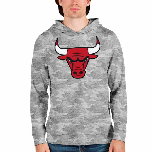 ƥ  ѡåȥ  Chicago Bulls Antigua Logo Absolute Pullover Hoodie Camo