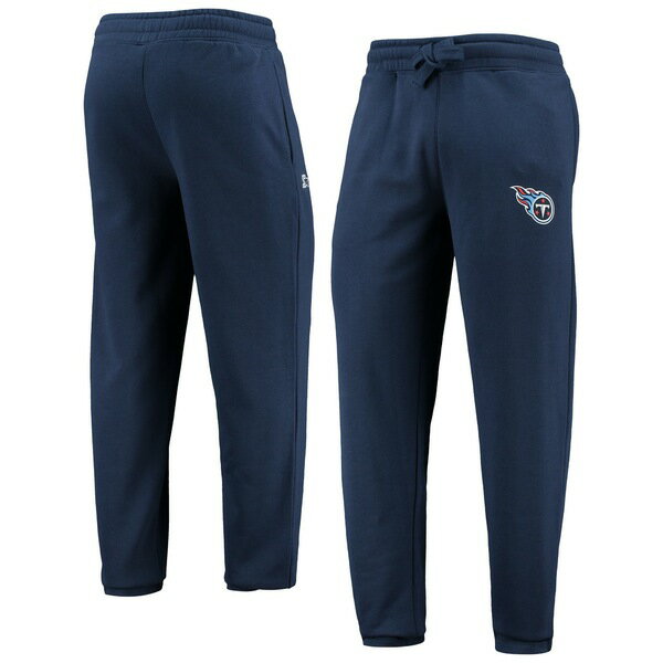 スターター メンズ カジュアルパンツ ボトムス Tennessee Titans Starter Option Run Sweatpants Navy