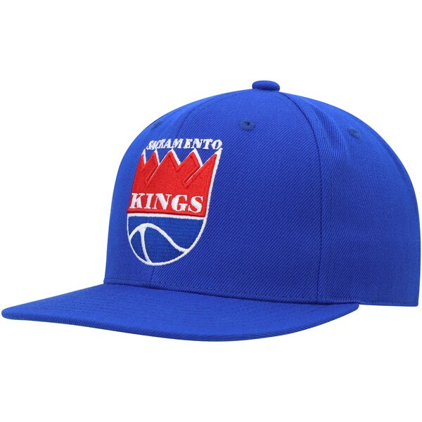 ミッチェル＆ネス ミッチェル&ネス メンズ 帽子 アクセサリー Sacramento Kings Mitchell & Ness Hardwood Classics MVP Team Ground 2.0 Fitted Hat Blue