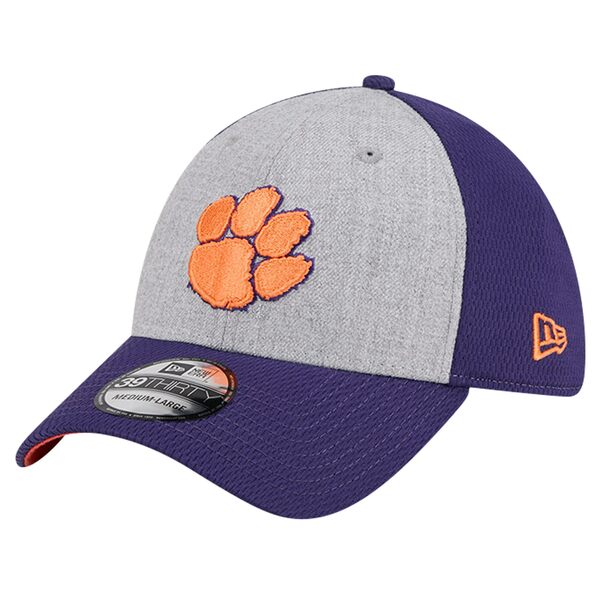 ニューエラ メンズ 帽子 アクセサリー Clemson Tigers New Era TwoTone 39THIRTY Flex Hat Heather Gray/Purple