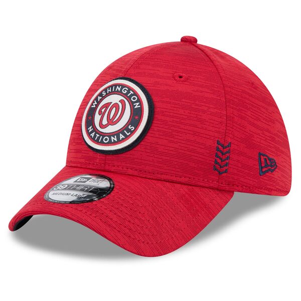 ニューエラ メンズ 帽子 アクセサリー Washington Nationals New Era 2024 Clubhouse 39THIRTY Flex Fit Hat Red