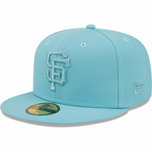 j[G Y Xq ANZT[ San Francisco Giants New Era Color Pack 59FIFTY Fitted Hat Light Blue