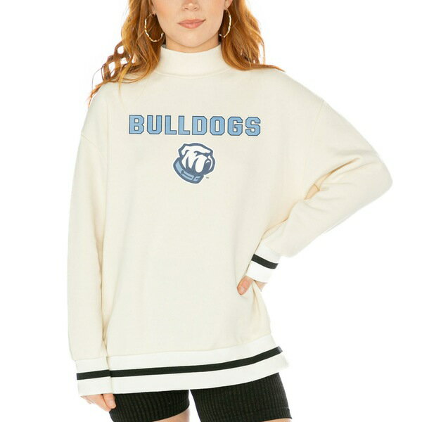 ǥ ǥ ѡåȥ  Citadel Bulldogs Gameday Couture Women's Mock Neck Force Pullover Sweatshirt White
