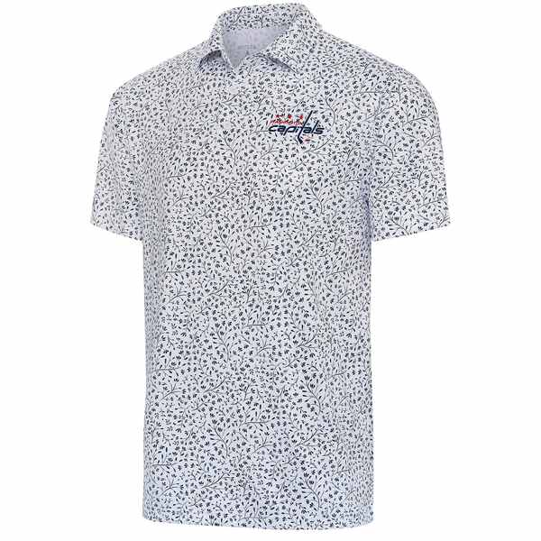 AeBOA Y |Vc gbvX Washington Capitals Antigua Motion Polo White/Navy