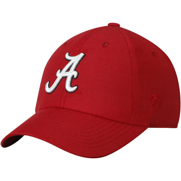 楽天astyトップ・オブ・ザ・ワールド メンズ 帽子 アクセサリー Alabama Crimson Tide Top of the World Primary Logo Staple Adjustable Hat Crimson