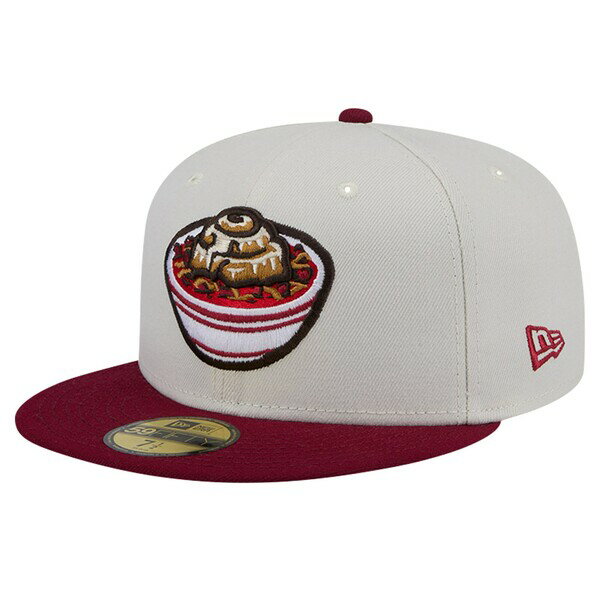 j[G Y Xq ANZT[ Wichita Wind Surge New Era Theme Night Chili Buns 59FIFTY Fitted Hat Gray