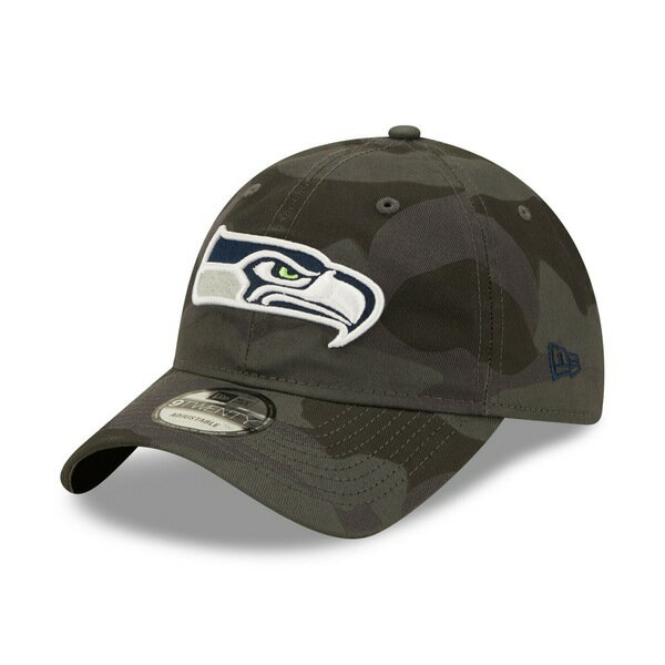 ニューエラ メンズ 帽子 アクセサリー Seattle Seahawks New Era Core Classic 2.0 9TWENTY Adjustable Hat Camo