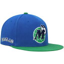 ミッチェル＆ネス ミッチェル&ネス メンズ 帽子 アクセサリー Dallas Mavericks Mitchell & Ness Hardwood Classics Snapback Hat Blue/Green