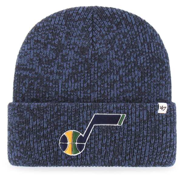 tH[eB[Zu Y Xq ANZT[ Utah Jazz '47 Brain Freeze Cuffed Knit Hat Navy