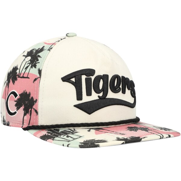 ニューエラ メンズ 帽子 アクセサリー Clemson Tigers New Era High Tide Golfer Snapback Hat Cream