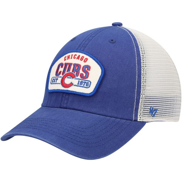 フォーティーセブン メンズ 帽子 アクセサリー Chicago Cubs '47 Penwald Clean Up Trucker Snapback Hat Royal