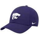 ナイキ メンズ 帽子 アクセサリー Nike Adult Kansas State Wildcats Purple Logo Club Adjustable H...
