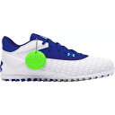 アンダーアーマー メンズ 野球 スポーツ Under Armour Men's Yard 3.0 Turf Baseball Cleats White/Royal(4)