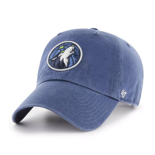 フォーティーセブン メンズ 帽子 アクセサリー '47 Men's Minnesota Timberwolves Blue Clean Up Adjustable Hat - フォーティーセブン メンズ 帽子 アクセサリー '47 Men's Minnesota Timberwolves Blue Clean Up Adjustable Hat -