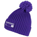 アディダス レディース 帽子 アクセサリー adidas Adult Washington Huskies Dark Purple Ribbed Beanie -(4)