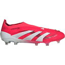 アディダス メンズ サッカー スポーツ adidas Predator Elite Laceless FG Soccer Cleats Red/White