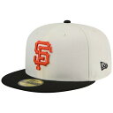 ニューエラ メンズ 帽子 アクセサリー New Era Adult San Francisco Giants Orange Evergreen 59Fifty Fitted Hat -(4)