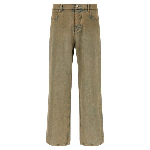 アミリ メンズ デニムパンツ ボトムス Wide Leg Jeans Beige(4)