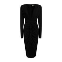 【送料無料】 アレクサンドル・ボーティエ レディース ワンピース トップス Midi dresses Black