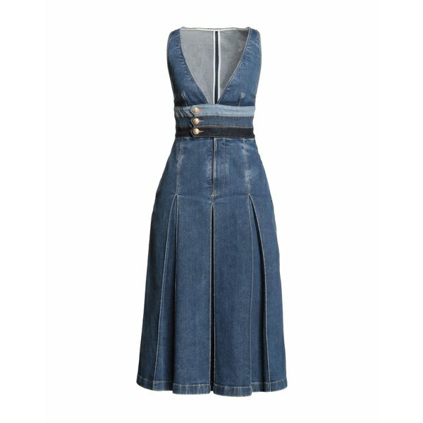 【送料無料】 ディースクエアード レディース ワンピース トップス Midi dresses Blue