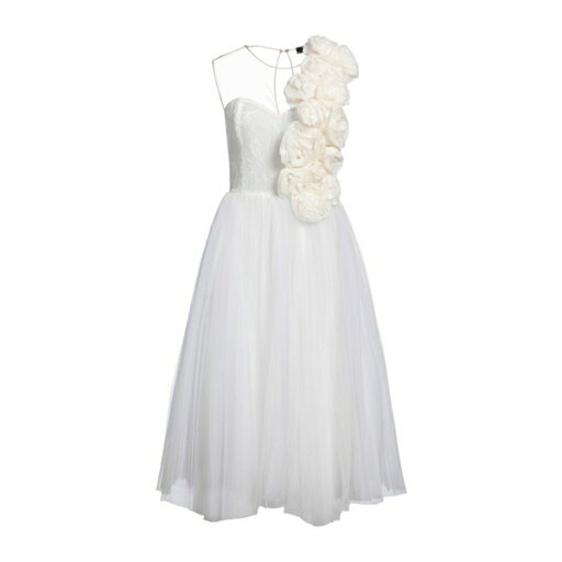【送料無料】 エリザベスフランキ レディース ワンピース トップス Midi dresses White 【送料無料】 エリザベスフランキ レディース ワンピース トップス Midi dresses White