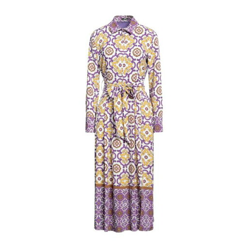 【送料無料】 ハニタ レディース ワンピース トップス Midi dresses Purple 【送料無料】 ハニタ レディース ワンピース トップス Midi dresses Purple