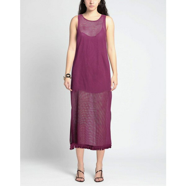 【送料無料】 アイ ブルーズ レディース ワンピース トップス Midi dresses Purple