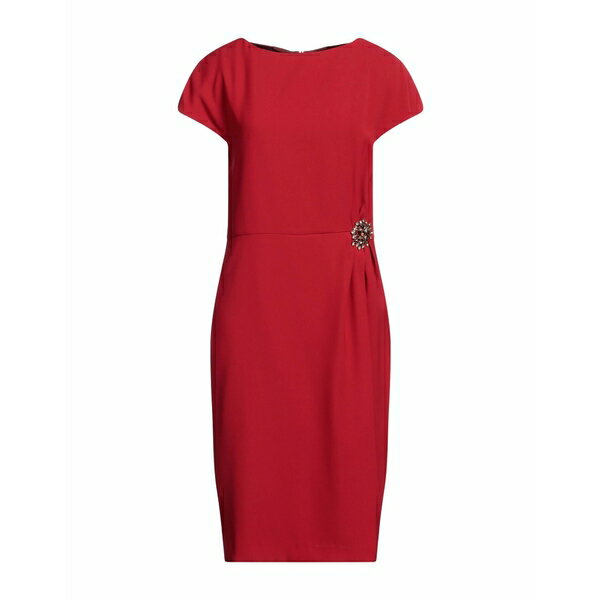 【送料無料】 マントヴァーニ レディース ワンピース トップス Midi dresses Red