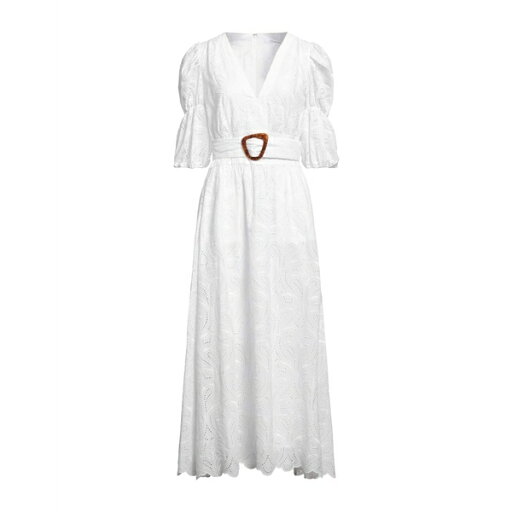 【送料無料】 アイヴィ オーク レディース ワンピース トップス Midi dresses White 【送料無料】 アイヴィ オーク レディース ワンピース トップス Midi dresses White