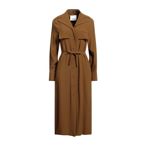 【送料無料】 エリカ・カヴァリーニ レディース ワンピース トップス Midi dresses Brown 【送料無料】 エリカ・カヴァリーニ レディース ワンピース トップス Midi dresses Brown